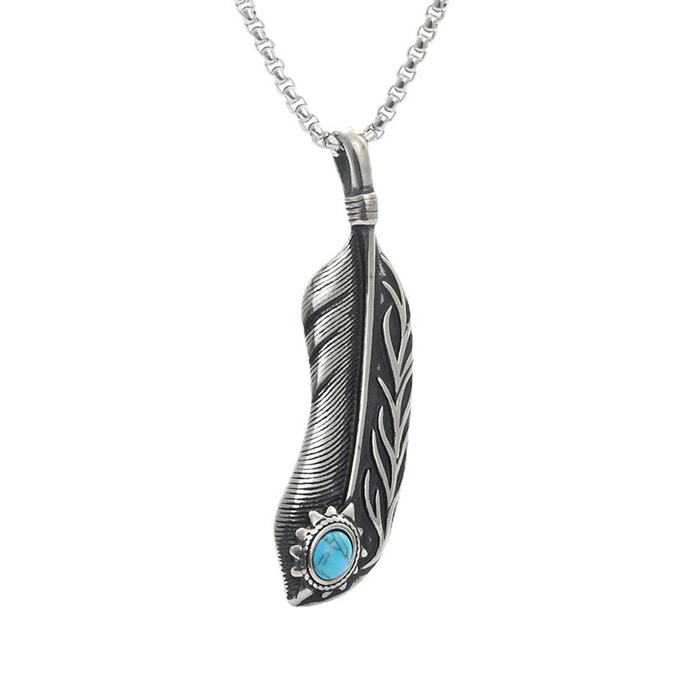 Nordic Vikings Wolf Tooth Pendant Necklace 316L Stainless Steel Hip Hop Rock Fashion Leather Rope Chain Jewelry Gifts