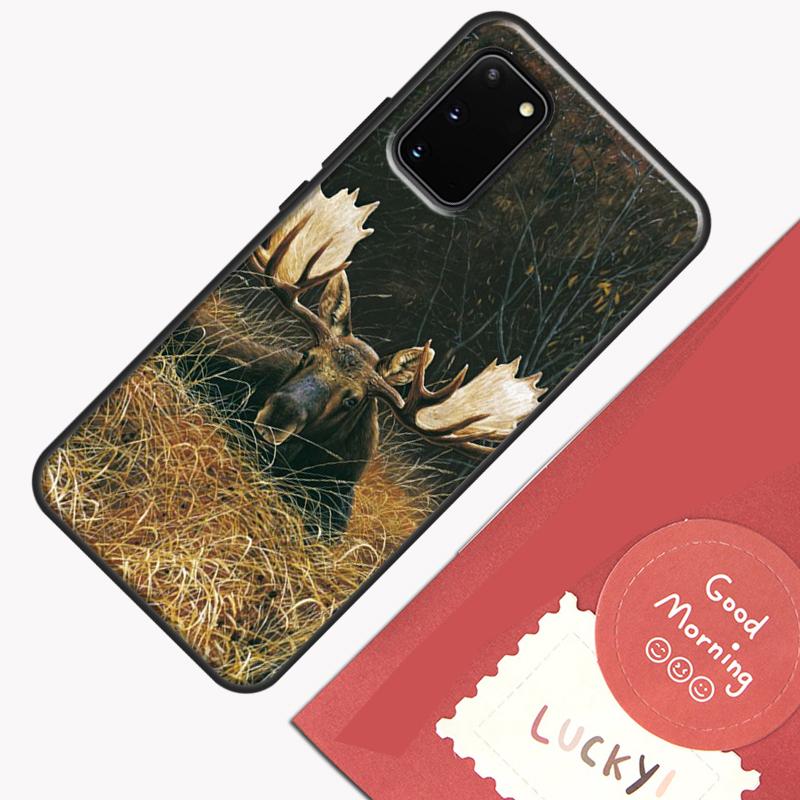 Stag Bull Moose Reindeer Deer Phone Case For Samsung Galaxy S26 S25 S24 S20 S21 S22 S23 Ultra S10 Plus S25 FE Cover Shell