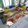 Creative Piano Key Printed Floor Mats Door Front Decoration Home Living Room Floor Mats
