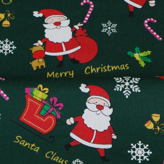 6Pcs/10Pcs Christmas Style Print Cotton Fabric DIY Patchwork Sewing Accessories