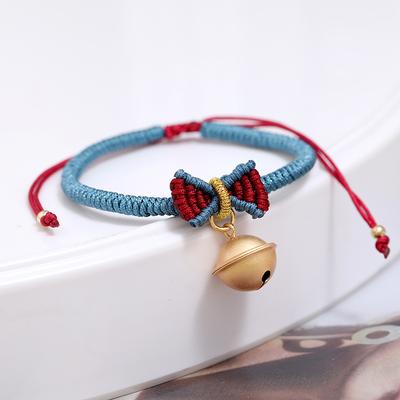 Handgefertigt unterwegs Prinzessinnenarmband Xiaohongshu gleicher Stil Schneewittchen Glocke Schleife gewebtes Handseil Geschenk weiblich
