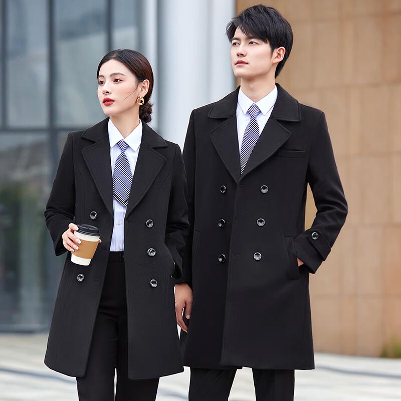 Trueman Unisex Professional Wool Blend Overcoat