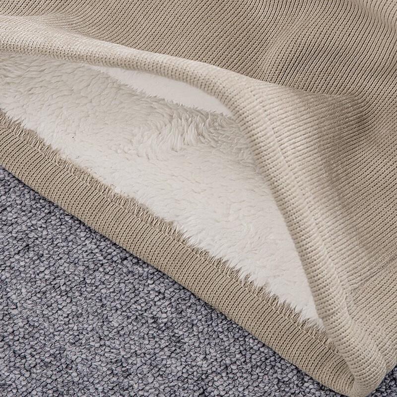 Sibaishe Damen Fleecegefütterte Kordelzug Weitbein Hose