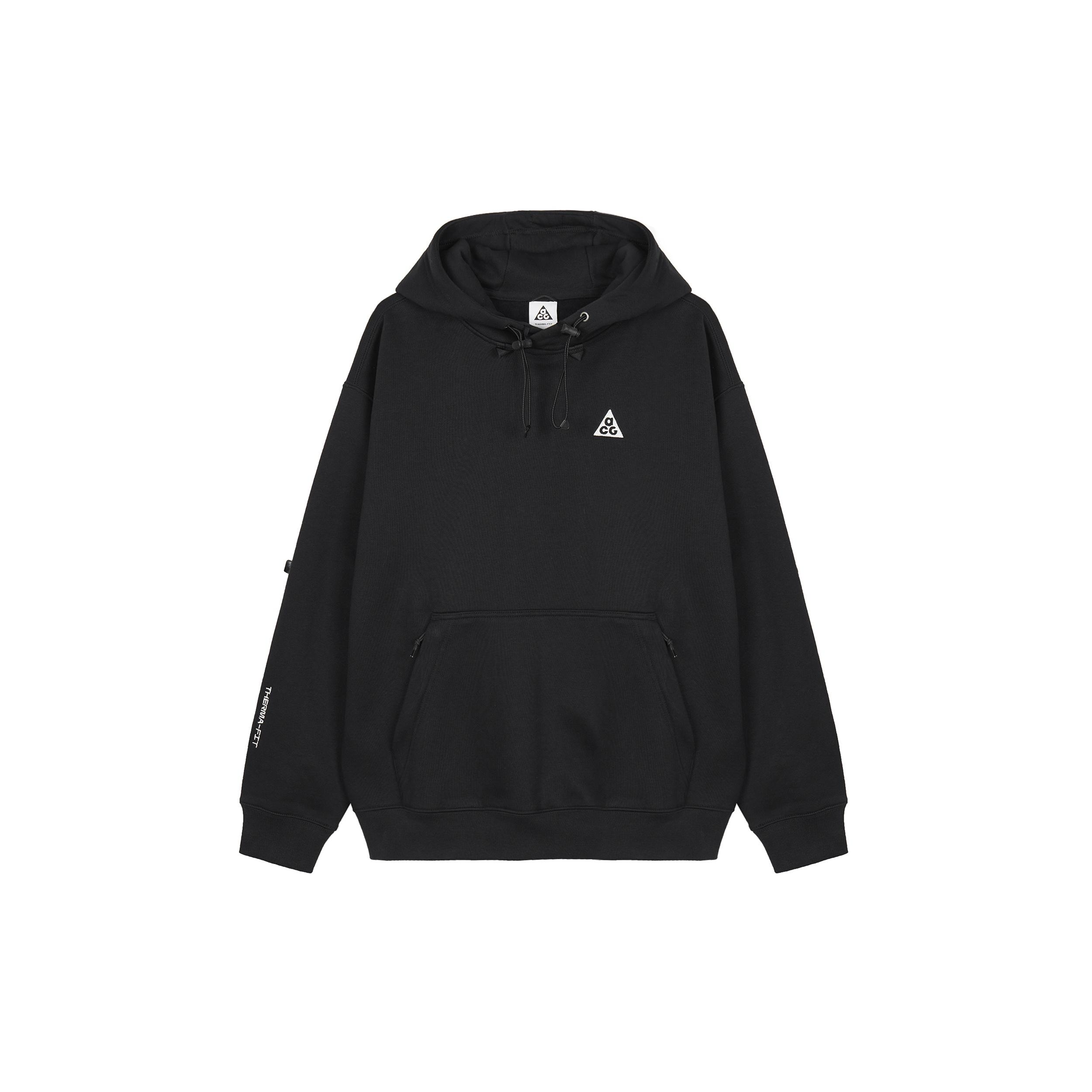Nike ACG Therma-Fit Fleece Pullover Hoodie  Black  Men s DZ3393-010 S