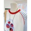 Women Plus Size Long Sleeve T Shirt Raglan Sleeve Cartoon Print Casual Spring Summer
