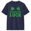 StPatricks Day Rub Me for Luck Shamrocks Shenanigans Mens T Shirts Casual Tees Short Sleeve TShirts Cotton Printed Clothing