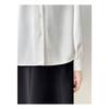 Spring Women's French Style Bow Tie Blouse, Satin Office Shirt with Flowing Ribbon Detail, Sexy Elegant Commute Wear for Business Casual