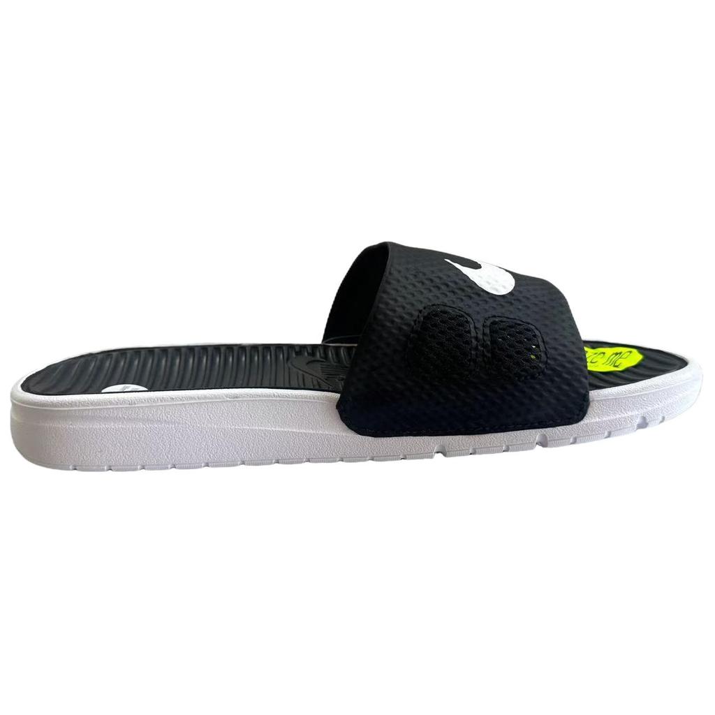 Nike Benassi Solarsoft Comfortable Versatile Non-Slip Odor-Resistant Shock-Absorbing Slide Sandals Men Sandals Black 431884-002