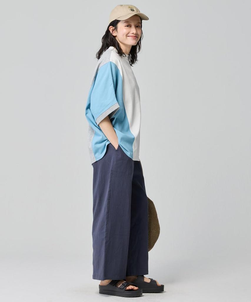 [CLIFMEYER] Flared Pants, Cooling Fabric, Door Teco, Loha Teco, Women's, MEDIUM, Navy
