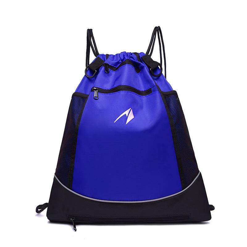 Black Basketball Bag Training Bag Multifunctional Drawstring Bag Student Fitness Outdoor Club Sports Bag