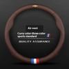 Leather Car Steering Wheel Cover For Chevrolet Malibu Sail Equinox Cruze Cavalier Menlo Bolt Aveo Onix Capti Cavalier Accessorie