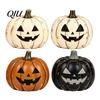 Desktop Holiday Party Ornament 3/4Pcs Vintage Wooden Pumpkin Decor, Rustic Fall Tabletop Centerpiece, Farmhouse Sturdy Thanksgiving Centerpieces