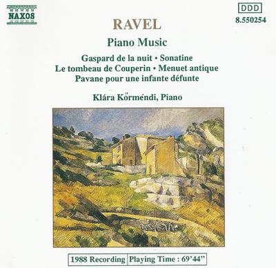 CD MAURICE RAVEL  KLRA KRMENDI  Piano Music  Gaspard De La Nuit   8550254 Naxos 1989 Germany Classical Used