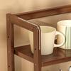Desktop Organizer Holder Tabletop Stand Display Shelf Reinforced Backboard Seasoning Rack Storage Shelves Rack for Countertop
