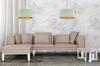 Hanging Lamp Ceiling Chandelier Golden Velvet Lampshade