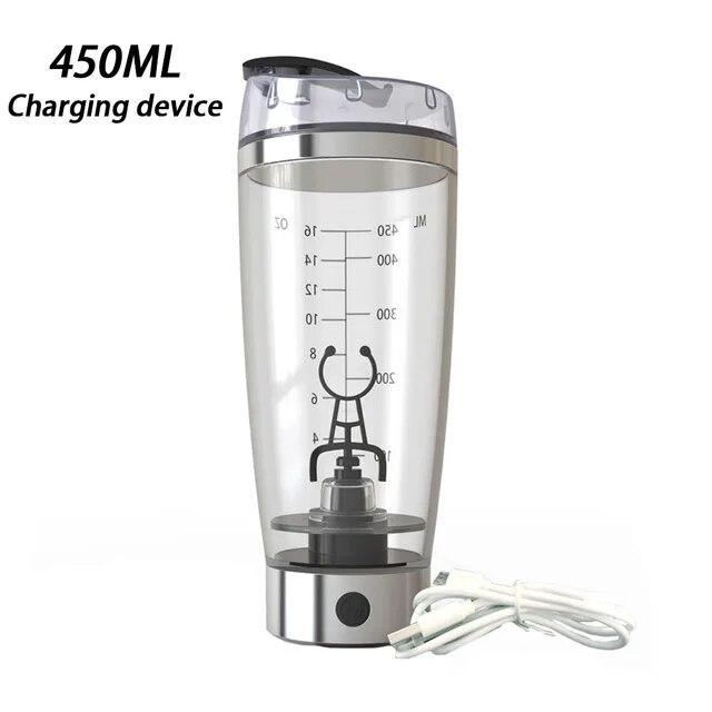 450/600ml Rechargeable Protein Shaker Electric Mixing Cup Portable Protein Powder Shaker Bottle Mixer For Home Kitchen Tools