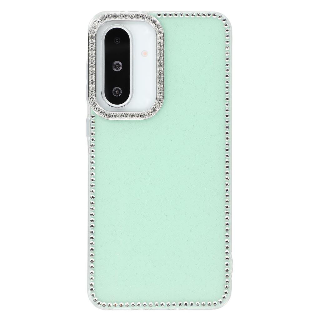 For Samsung Galaxy A26 5G Case Rhinestone Edge Glitter Back TPU+PC IMD Phone Cover