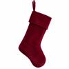 European Style Velvet Christmas Stocking 20 Inch Holiday Decor