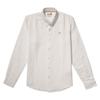 Timberland Men's Long Sleeve Label Cotton Linen Shirt, White, Size M (TB0A24WR1001)