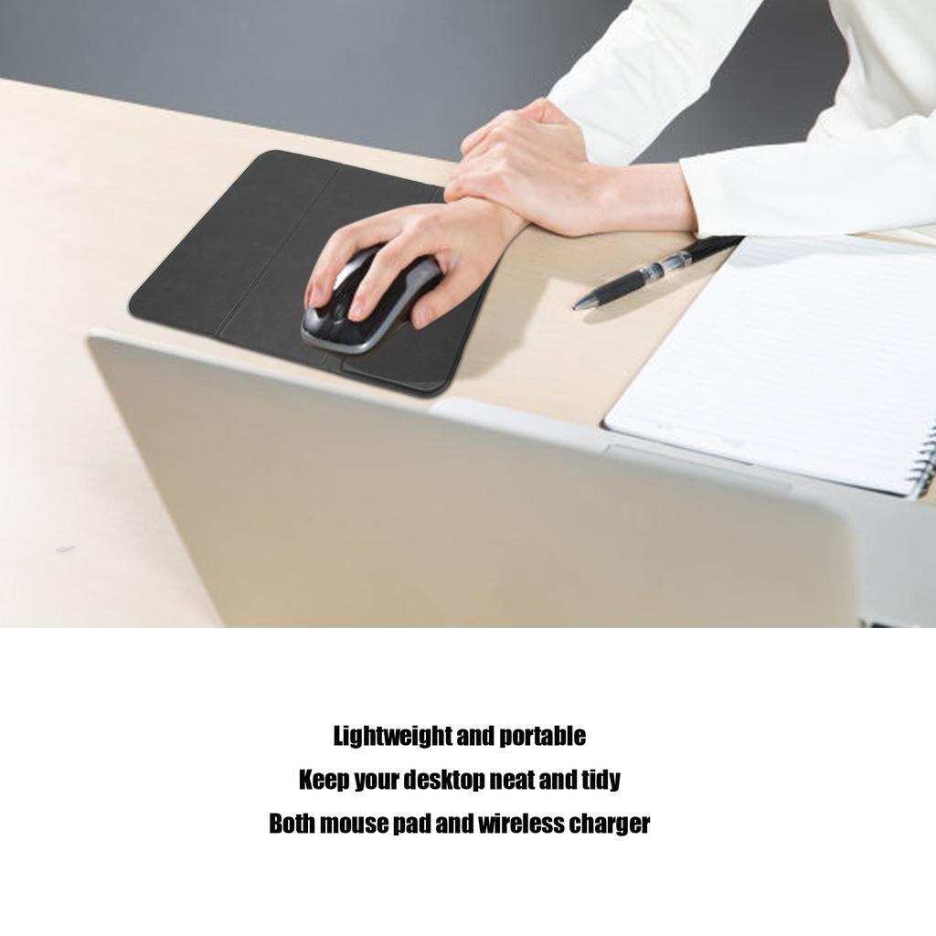 Wireless Charging Mouse Pad 3 Folded Lightweight Portable     Function Mouse Pad Phone