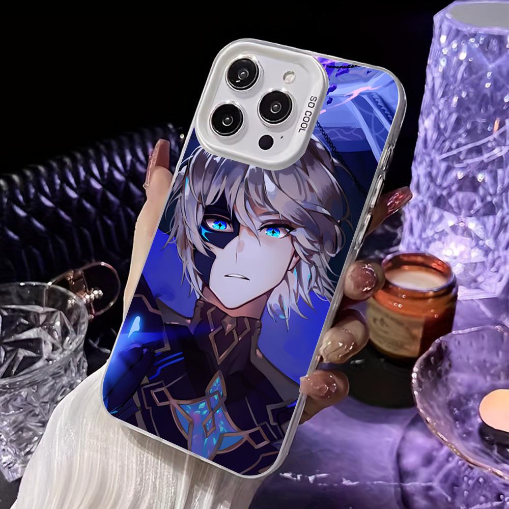 

Game GI Dainsleif Phone Case for iPhone 17 16 15 14 13 12 11 X XR XS Air Pro Max Plus White Colorful Silver Cover iPhone17