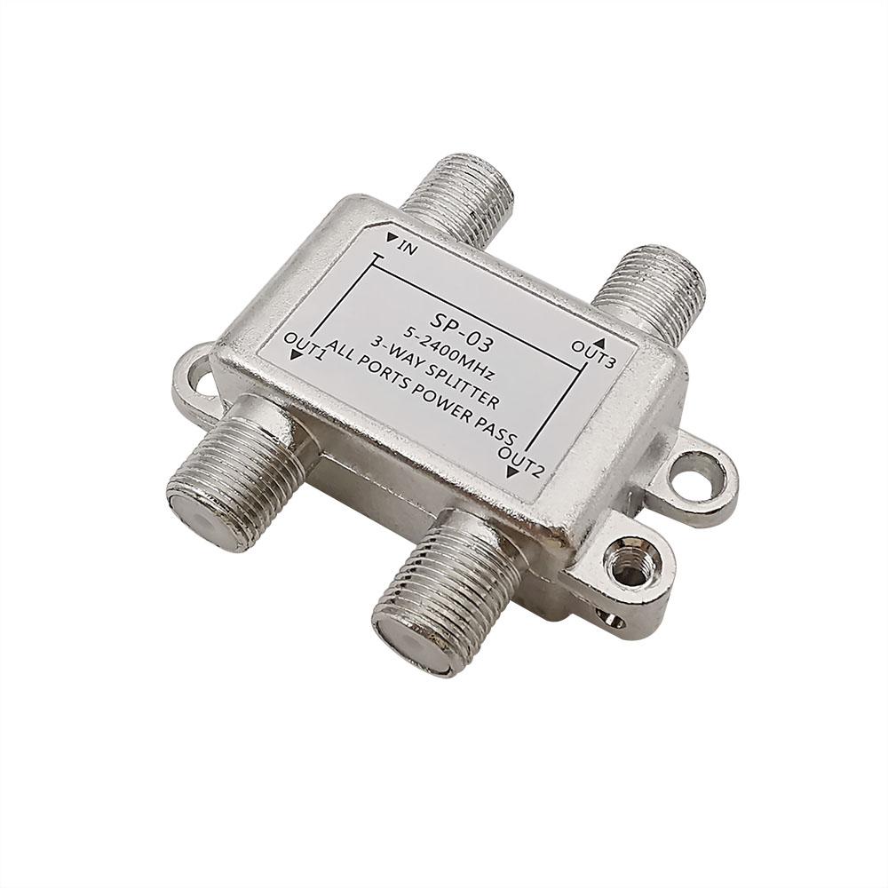 2/3/4 Way Tv Antenna Satellite Splitter Coaxial Cable Antenna Cable Tv Signal Splitter F-Type Socket Female Connector