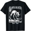 HQDSAD Black Death European Tour 1347-1351 Creepy Medieval Rat T-Shirt