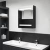 Day and Night - Day and Night Bathroom Cabinet with Black Mirror 50x14x60 Cm