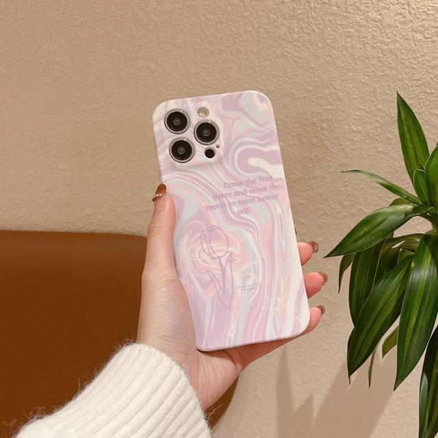 

Граффити Art Ins задняя крышка для Iphone 13 12 Promax 14 Pro Max 11 милые тюльпаны цветок рельефный чехол для телефона с мультяшным рисунком задняя крышка Fundas For iphone 14pro