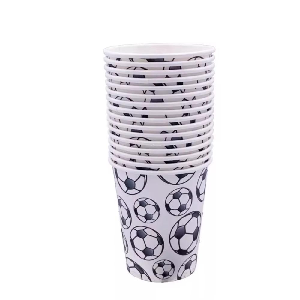 Soccer Theme Disposable Tableware Soccer Party Paper Plate Napkin Straws Cup Football Themed Birthday Party Decoration Supplies
