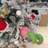 Swinging Legs Christmas Ornament Holiday Parties with Swinging Legs Decoration Plush Festival Christmas Charm