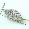10PCS Silvery Plant Leaf Charming Pendants DIY Vintage Jewelry for Necklace Bracelet Making Accessaries