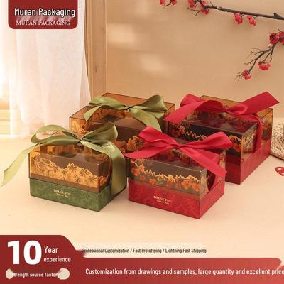 Europäischer Stil Transparente Acryl Hochzeits- & Party-Süßigkeiten-Geschenkbox mit Band