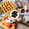Air Fryers Compatible Waffle Pan Silicone Bakeware with Small Handle Oven Safe Waffle Molds Suitable for Easy Removal