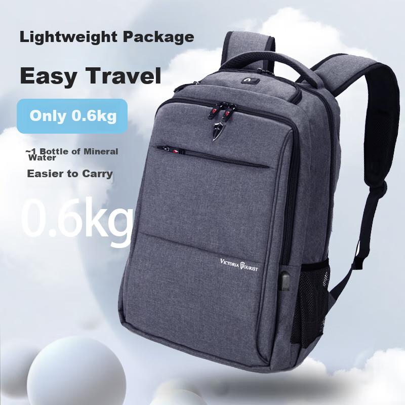 VICTORIATOURIST Laptop Backpack for Men, 16-Inch Notebook Bag, Large Capacity Student Backpack, Travel Business Backpack for Work Trips
