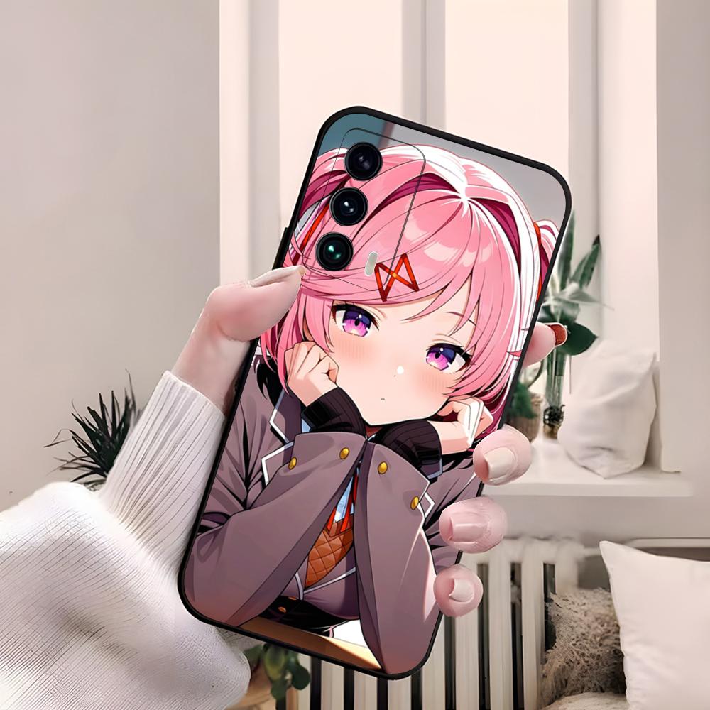 Cartoon Character Natsuki Phone Case For Samsung S26 S25 Edge S24 S23 S22 S21 S20 Ultra Plus Fe A55 56 15 4G 5G Galaxy Silicon C