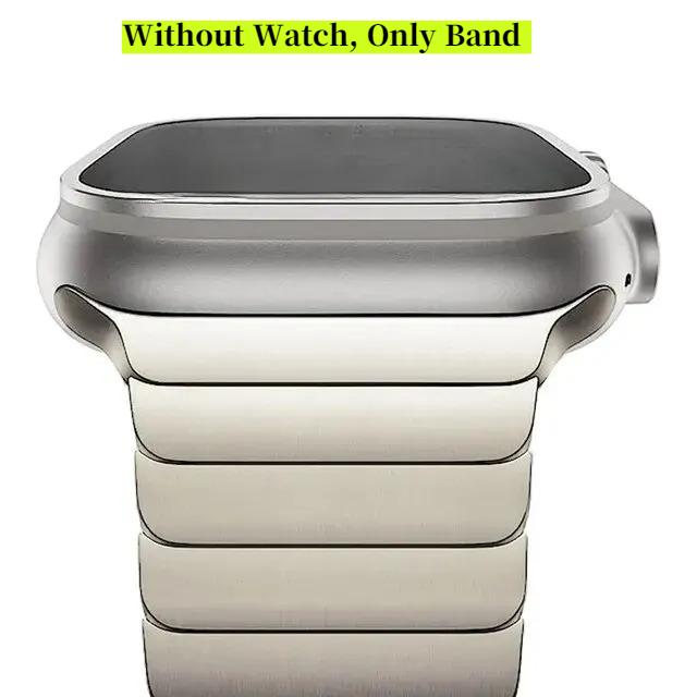 Luxury Stainless Steel Strap For Apple Watch Series11 10 46mm 45mm 41mm 38 42 44 40mm Link Bracelet Iwatch Ultra3 2 49mm Metal T