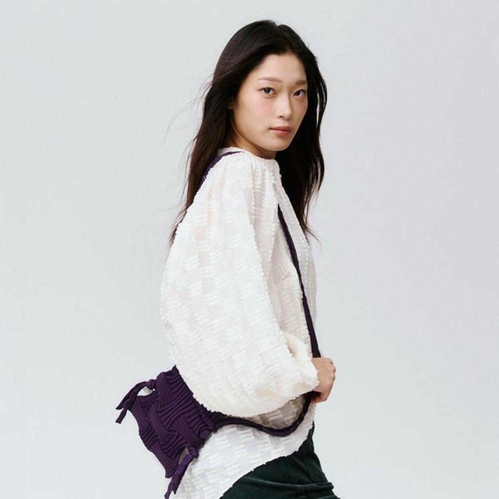 Pleatsmama Mini Crossbow Bag Deep Purple