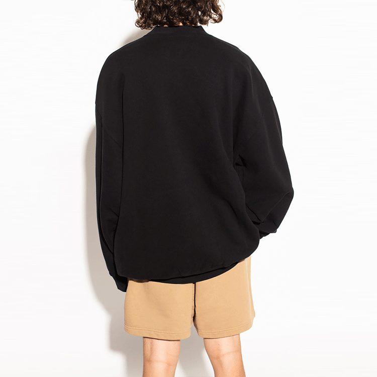 Balenciaga Sweatshirts Men's Black Crew Neck Moderate Regular 671125TLV60-1000