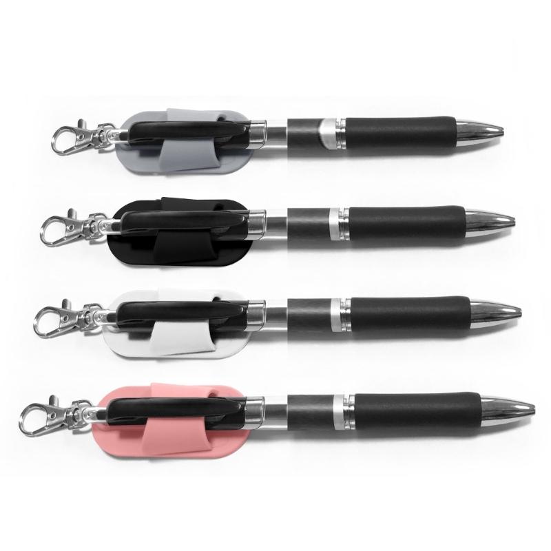 Silicone Pen Clips with Lobster Clasp,Pen Holder Badge Reel Clips,Badge Reel Accessories(Pen Not Include)Badge Buddy