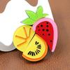 Handmade Splicing Acrylic Sheet Strawberry Lemon Fruit Brooch