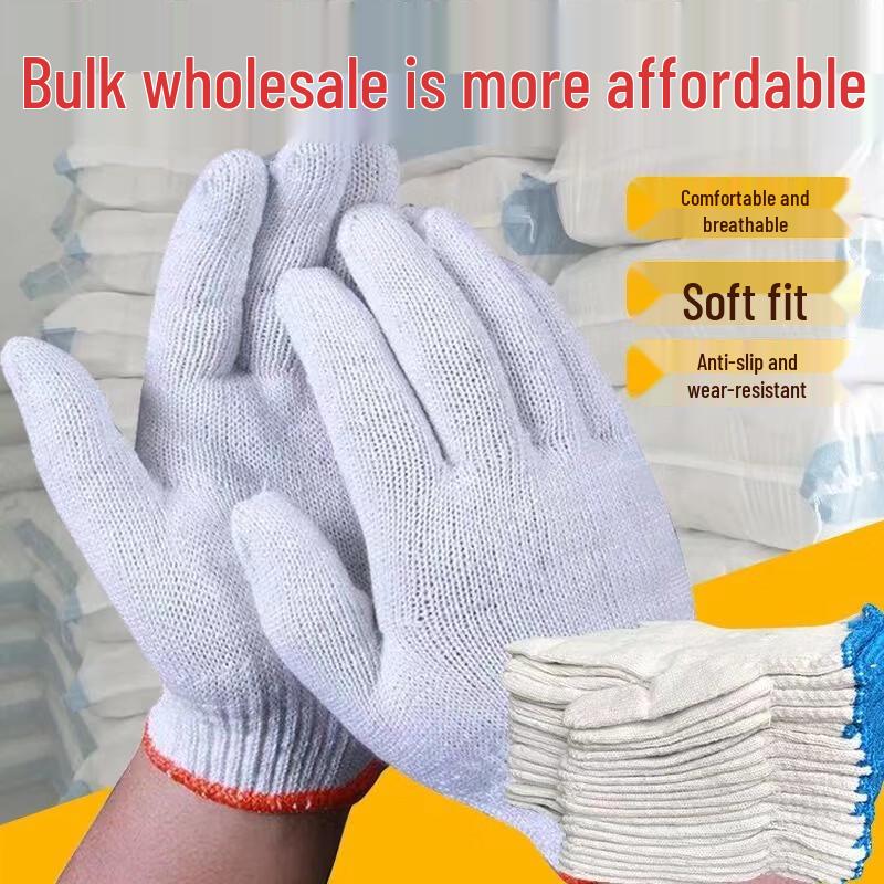 Yulong Heavy-Duty Cotton Work Gloves