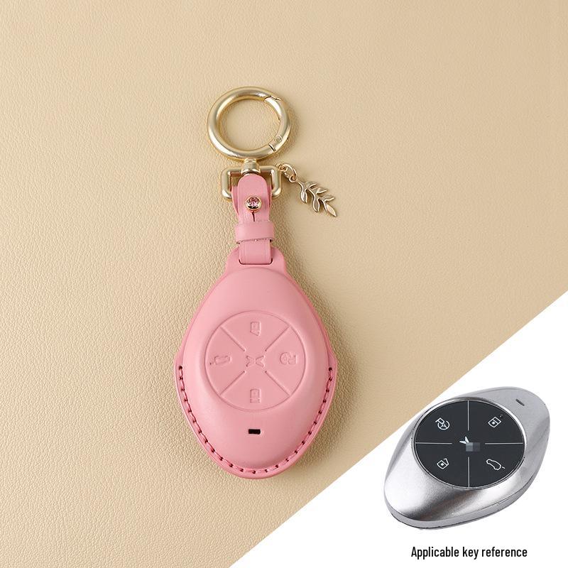 Women's Genuine Leather Bow Key Case for Xiaopeng P7 G9/G3i/P5 2022