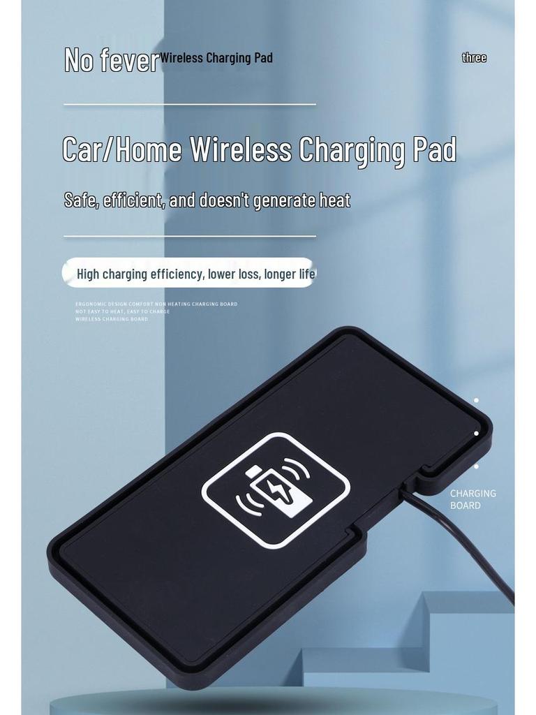 15W Low-Temp Fast Wireless Car Charger for Apple, Huawei, Samsung