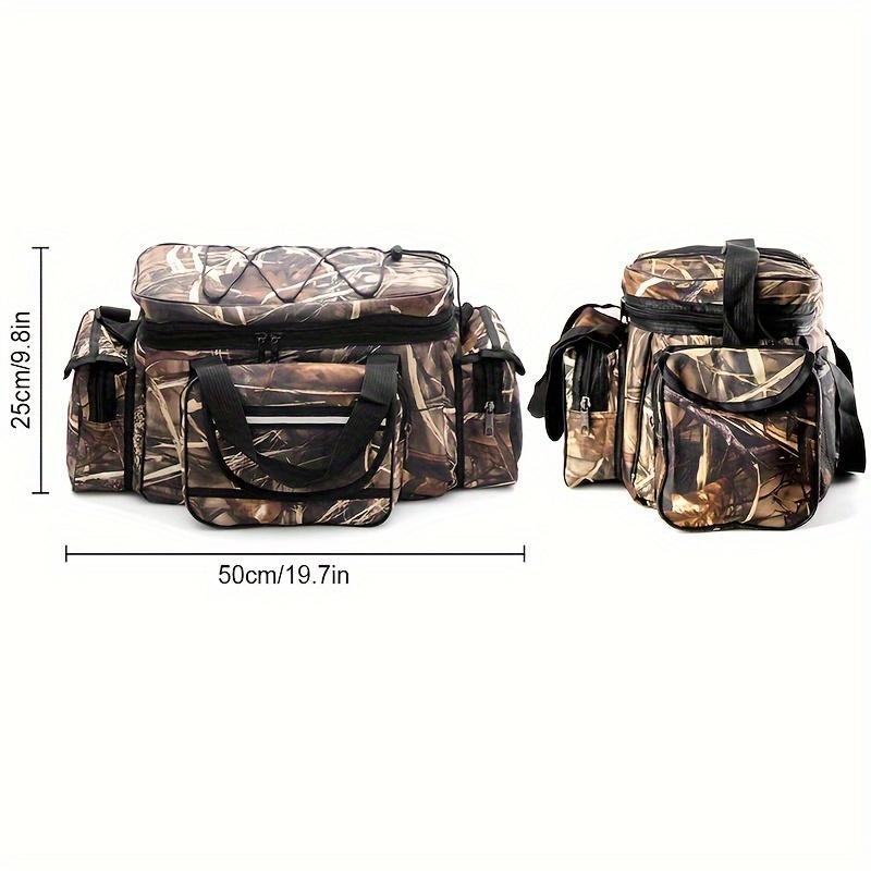 1pc Outdoor Große Kapazität Wasserdichte Angelgerät Lagerung Tasche, Multi-zweck Doppel Schicht Angeln Tasche