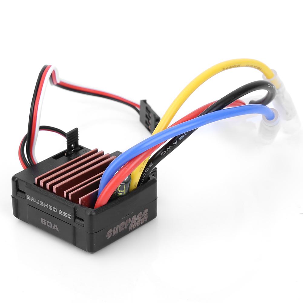 60A RC Brushed Electronic Speed Controller for Remote Control Car Accessory
