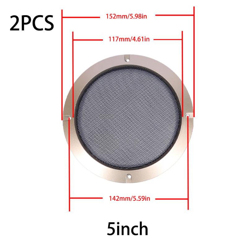 Speaker Grille Mesh Cover Grill Cover Guard Protector Audio Subwoofer Replacement Mesh Net Speaker 2/3/4/5/6.5/8/10 Inch