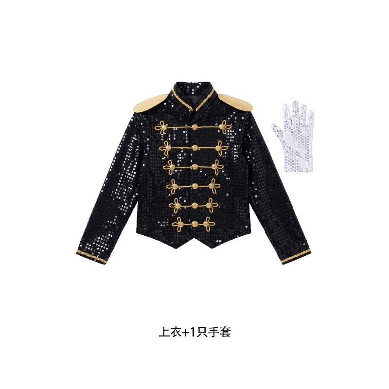 Halloween Jackson Kids Mike Imitation Costumes Tap Dance Performance Kids Dance Costumes