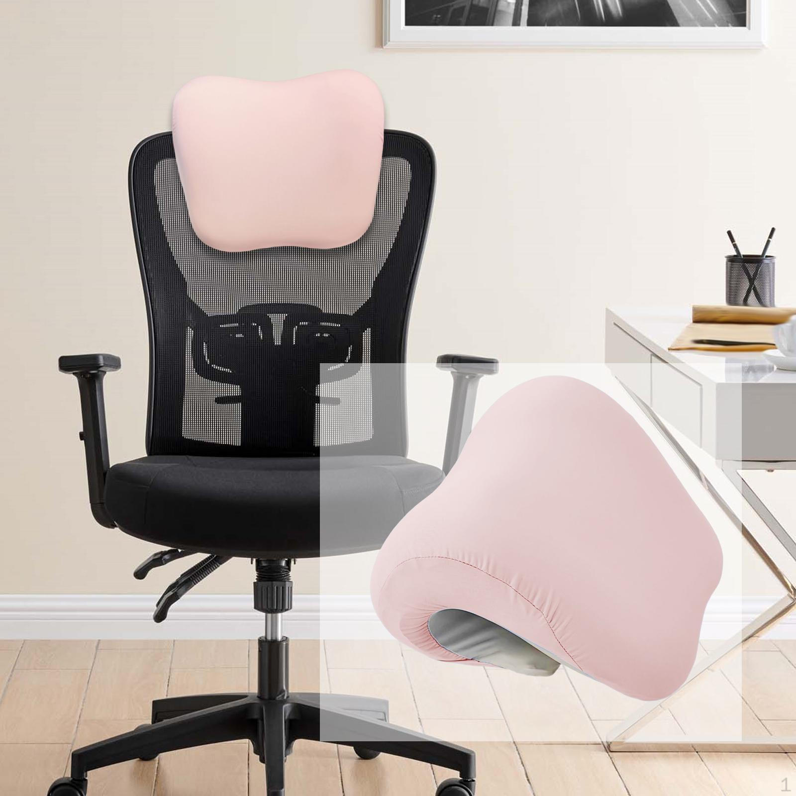 

Эргономичная и удобная подушка для шеи для офисного кресла, подушка-подголовник из пены с памятью, библиотеки, Pink
