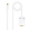 Nanocable Mini DP Male To VGA Male Converter Cable 5m - White-10.15.4105